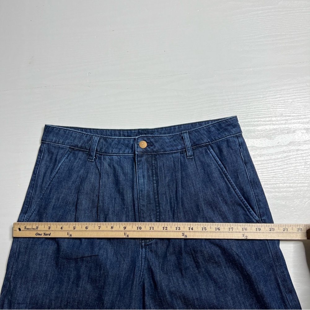 J Crew Pleated Trouser Jean Womens 30 Wide Leg Full Length New - Picture 9 of 16